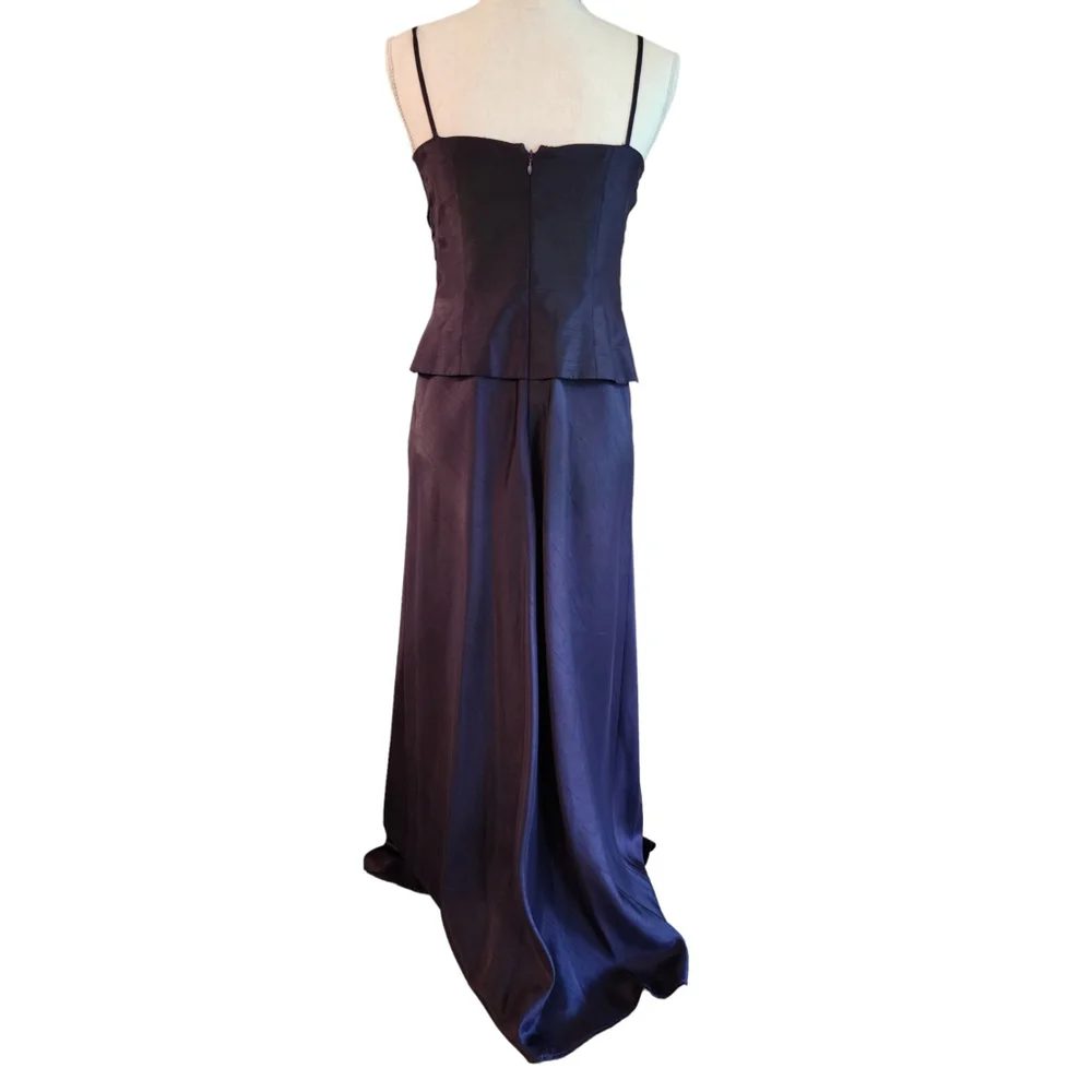 Jessica Howard Formal Evening Gown Dress & Jacket Women's 6 Eggplant Purple - Picture 6 of 16